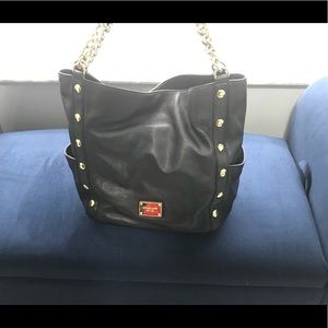 Black Michael Kors bucket bag
